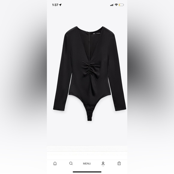 Zara black bodysuit - Picture 5 of 6